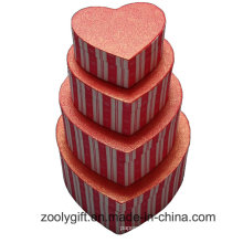 Hearted Shape Special Textured Paper Gift Packaging Boxes